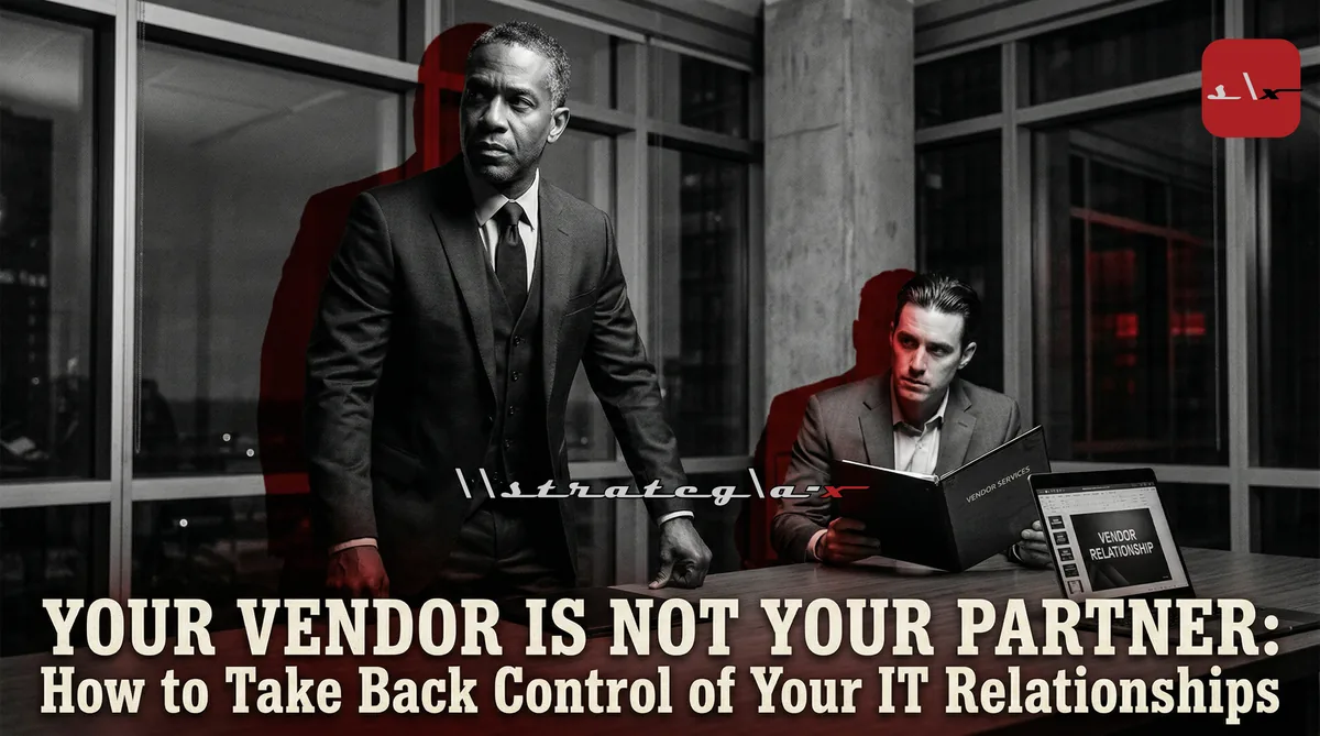 Your Vendor Is Not Your Partner: How to Take Back Control of Your IT Relationships