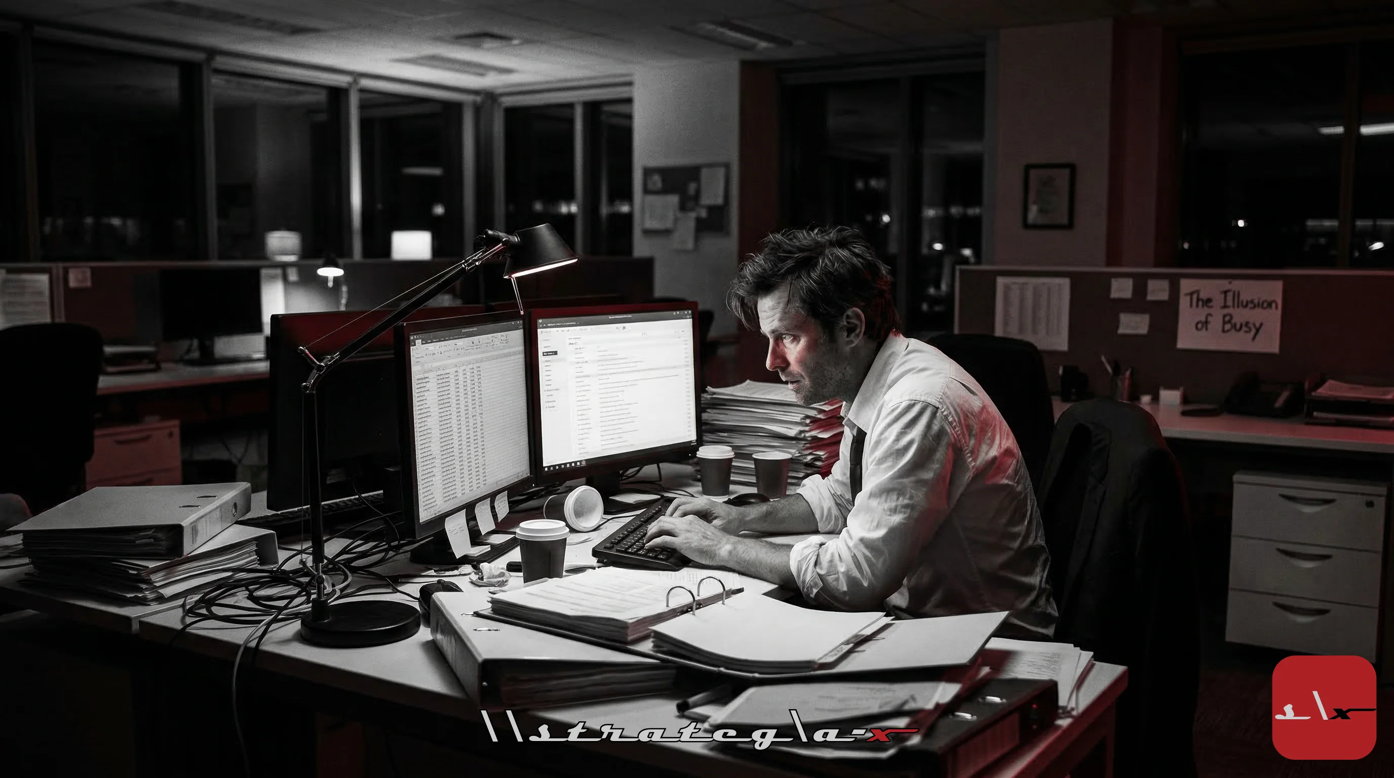 The Illusion of Busy: Why Your Team's 60-Hour Weeks Are Producing 30 Hours of Output