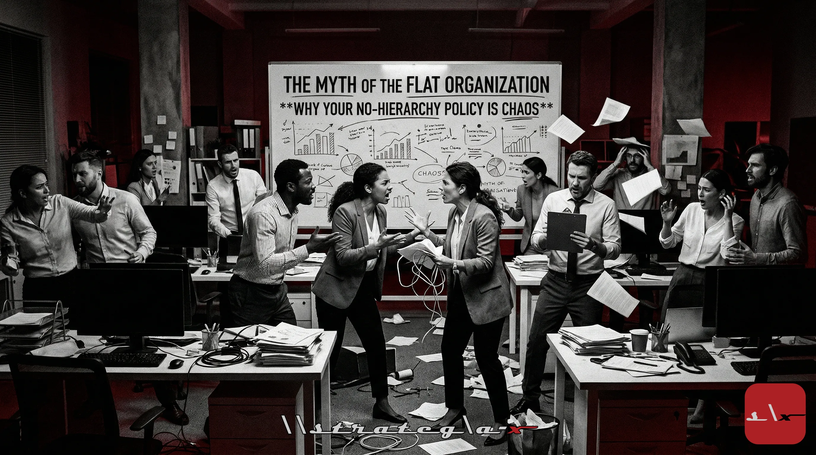 Thumbnail for The Myth of the Flat Organization: Why Your 'No Hierarchy' Culture Is Actually Chaos Wearing a Hoodie