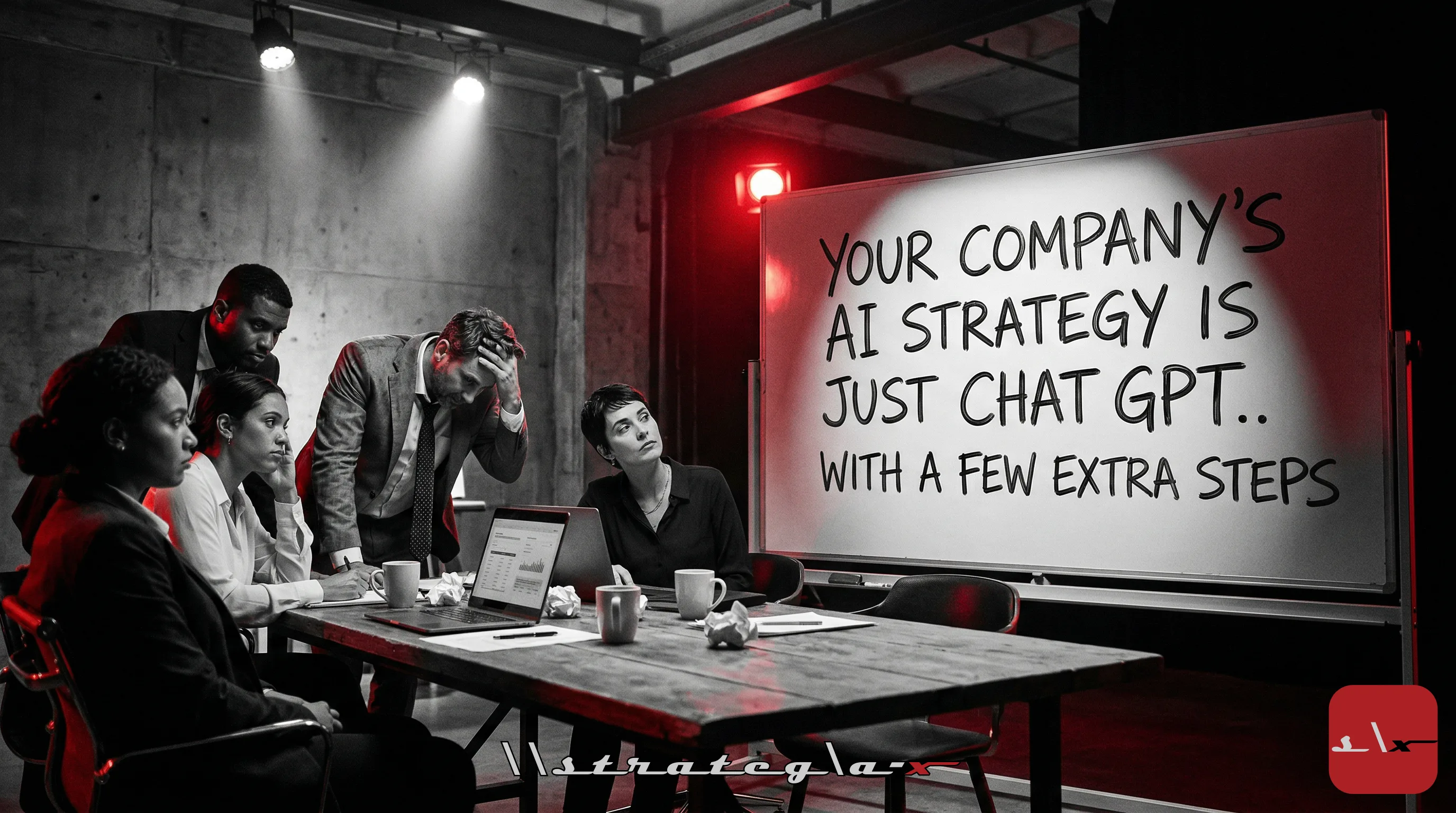 Featured image for Your Company's AI Strategy Is Just ChatGPT With Extra Steps — And It's About to Hit a Wall