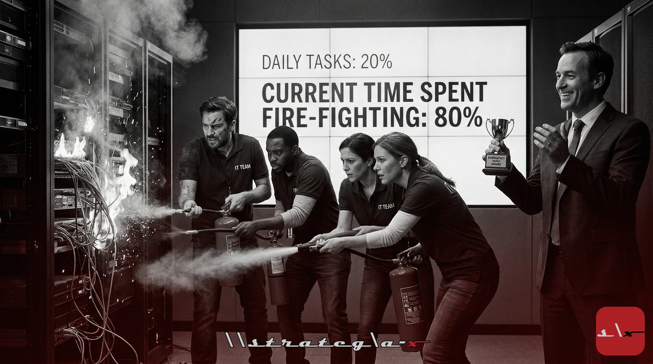 Featured image for Your IT Team Is Firefighting 80% of the Time — And You're Rewarding Them for It