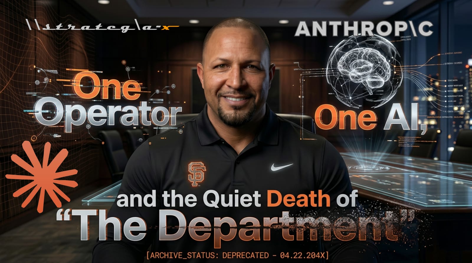 Featured image for One Operator, One AI, and the Quiet Death of the Department